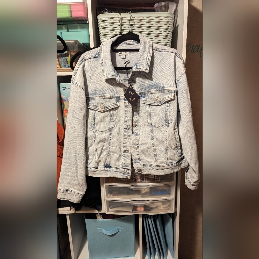 Ava & Viv (Target) Light blue denim jean jacket